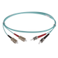 Image of OM3 Fibre Optic Patch Lead | Aqua (SC-ST OM3 FIBRE OPTIC PATCH CORD AQUA)