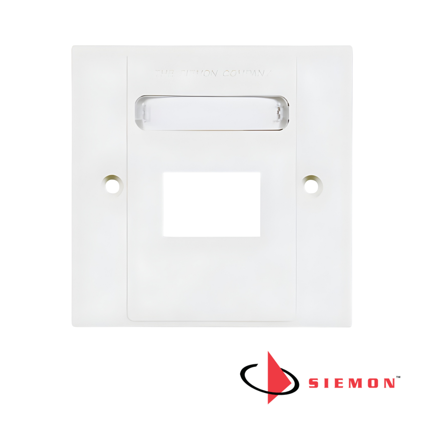 Image of Siemon Max Single Gang British Faceplate 2 Port White (SM-MX-BFP-S-02-02)