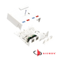 Image of Siemon Zmax MX-SMZ Surface Mount Boxes 2 Port White (SM-MX-SMZ2-02)