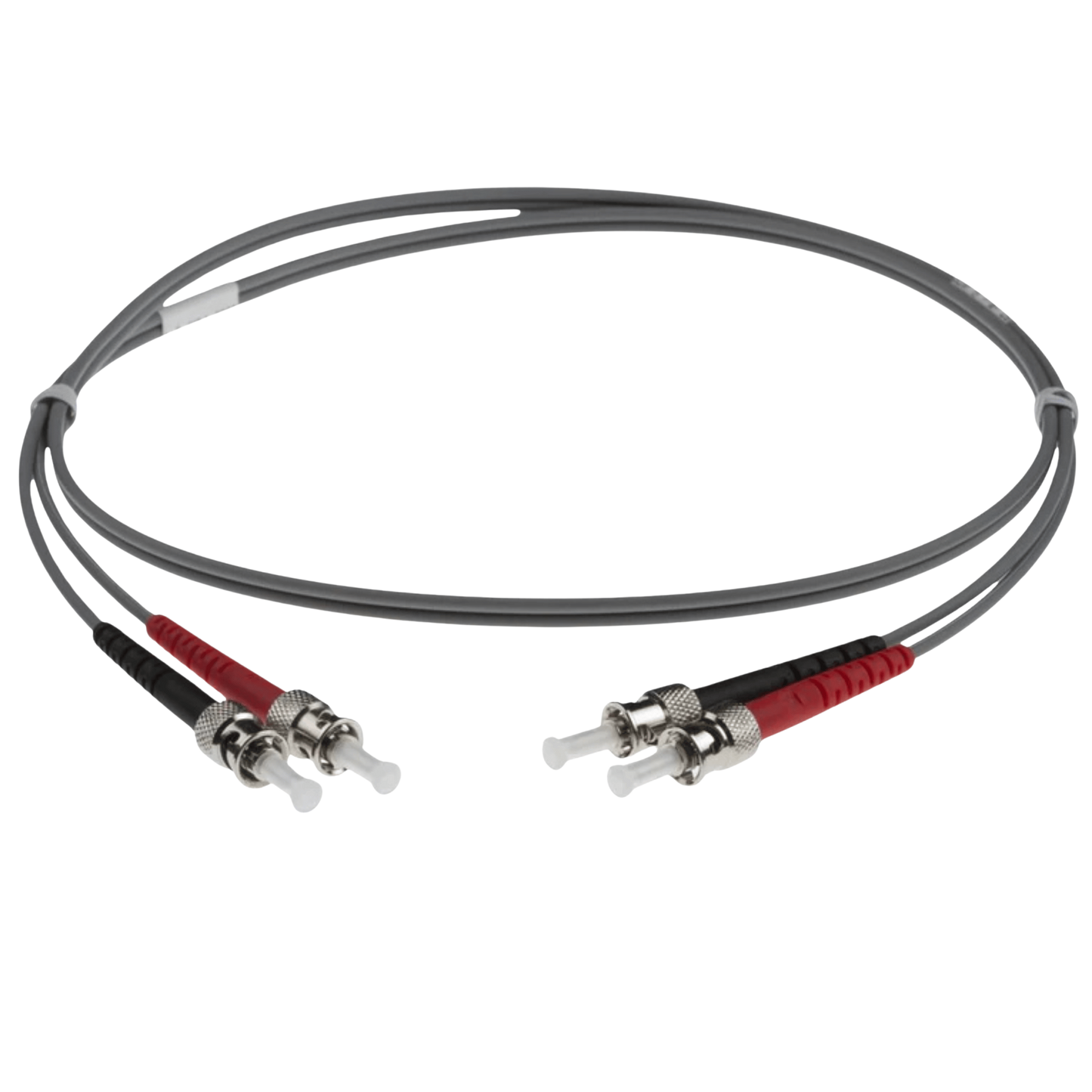 Image of NENCO OM1 LC Fibre Optic Patch Lead | Grey | Selector (ST-ST OM1 FIBRE OPTIC PATCH CORD GREY)