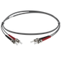 Image of OM1 LC Fibre Optic Patch Lead | Grey (ST-ST OM1 FIBRE OPTIC PATCH CORD GREY)