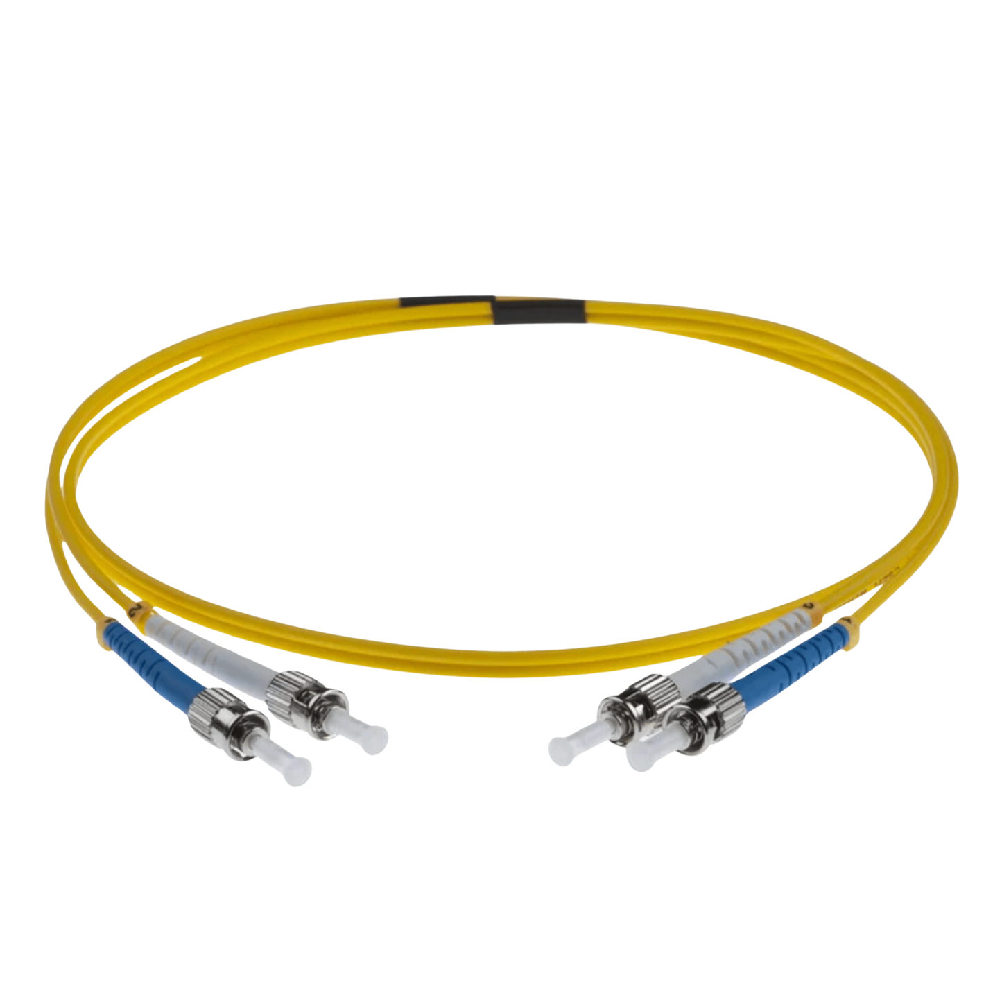 Image of OS2 FC Fibre Optic Patch Lead | Yellow (ST-ST OS2 FIBRE OPTIC PATCH CORD YELLOW)
