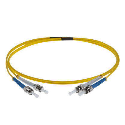 Image of OS2 FC Fibre Optic Patch Lead | Yellow (ST-ST OS2 FIBRE OPTIC PATCH CORD YELLOW)
