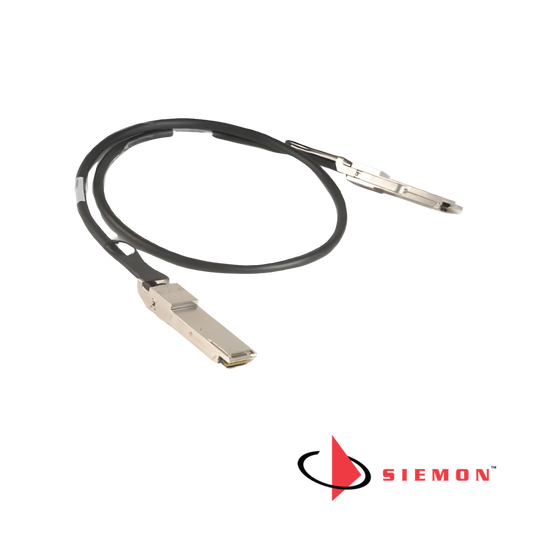 Siemon 100Gb/s DAC, QSFP28 High Speed Interconnect, Passive Direct Attach Copper Cable