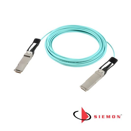 Siemon 40Gb/s AOC, QSFP+ High Speed Interconnect, Active Optical Cable