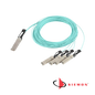 Siemon 4x25Gb/s AOC, QSFP28 High Speed Interconnect, Breakout Active Optical Cable