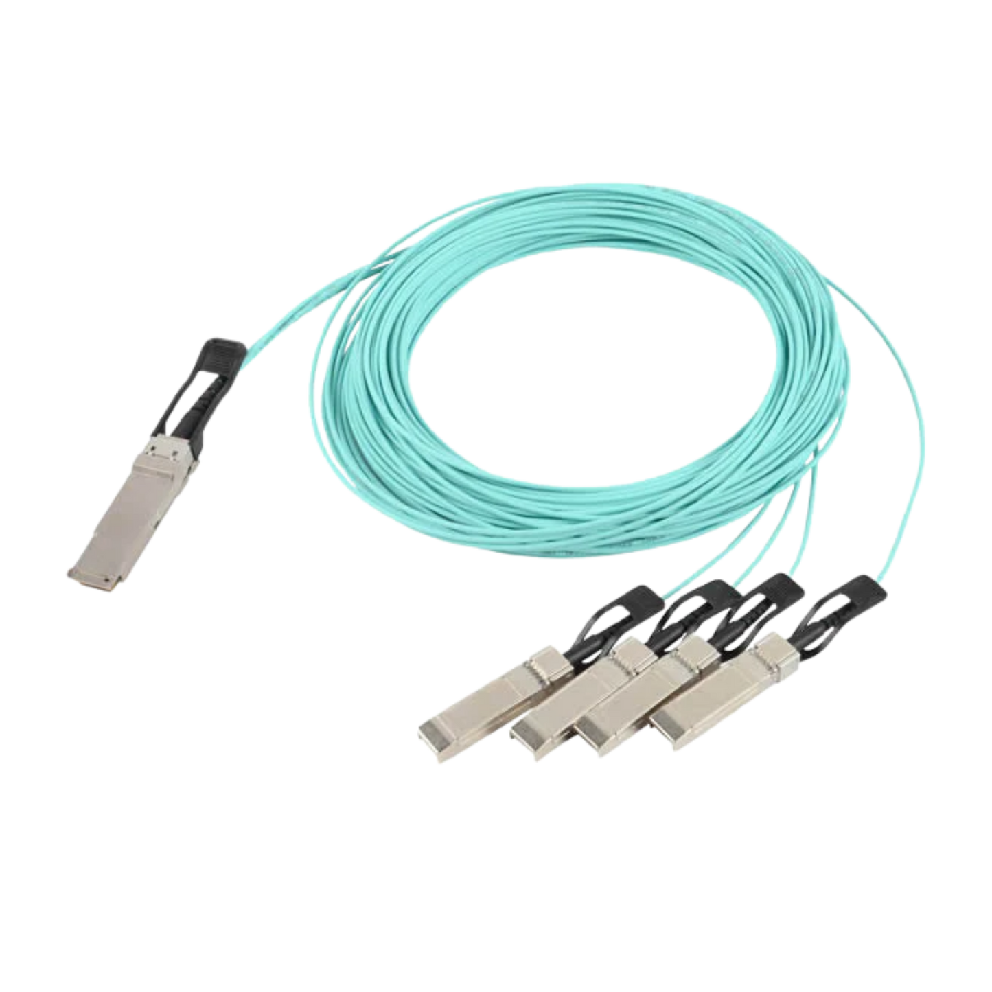 Image of Siemon 4x25Gb/s AOC, QSFP28 High Speed Interconnect, Breakout Active Optical Cable (Q4S28F-V01.0B13)