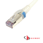 Image of Siemon Skinny Patch Cord Cat6A S/FTP White With Clear Boot (Siemon Skinny Patch Cord Cat6A SFTP White With Clear Boot)
