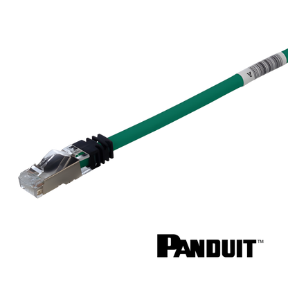 Image of PANDUIT TX6A™ Cat6A 10Gig Patch Cord | Shielded | Green (TX6A Cat6A 10Gig Patch Cord  Shielded  Green)