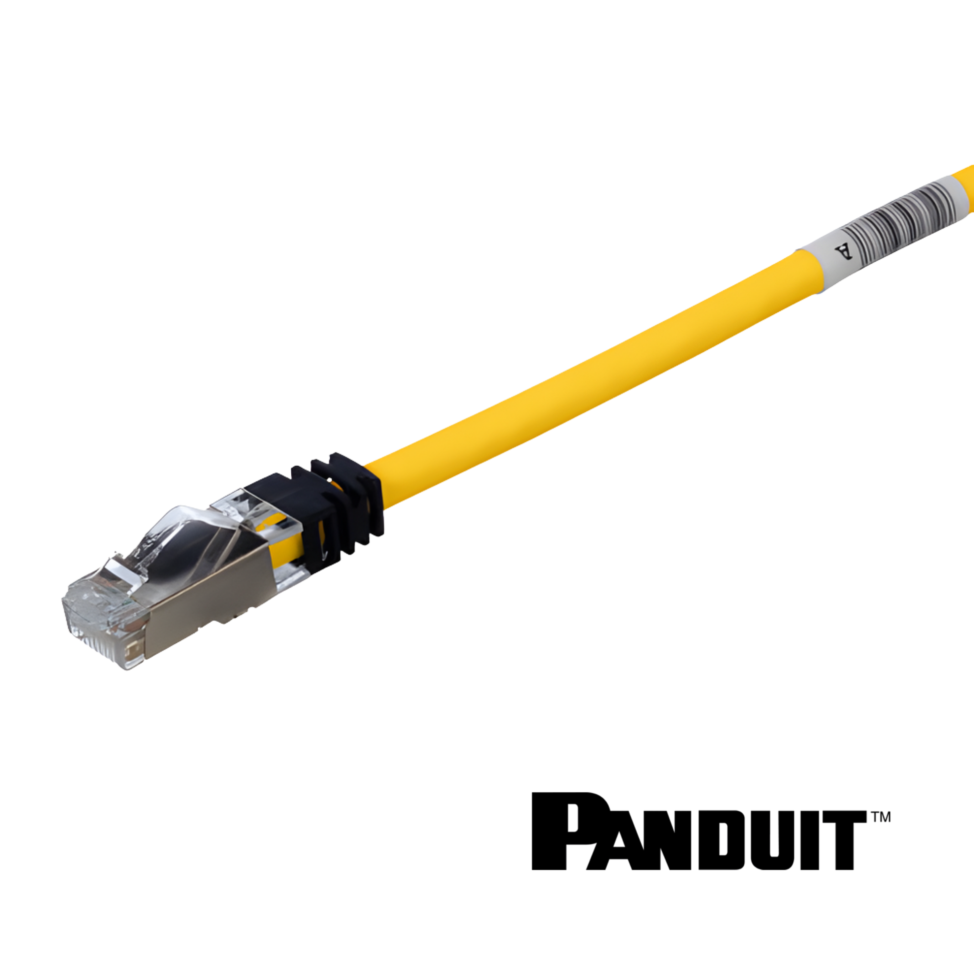 Image of PANDUIT TX6A™ Cat6A 10Gig Patch Cord | Shielded | Yellow (TX6A Cat6A 10Gig Patch Cord  Shielded Yellow)