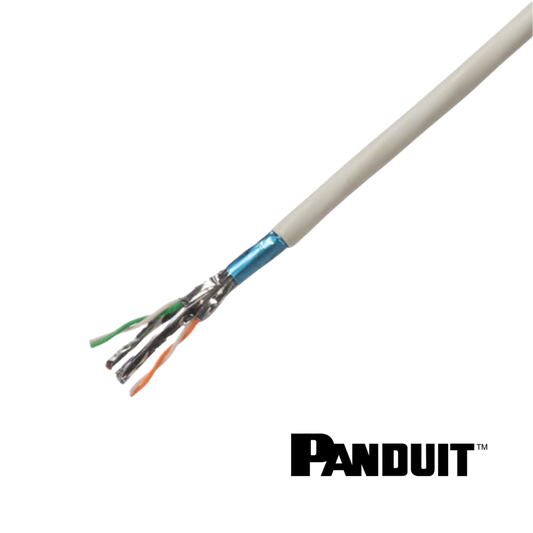 Image of PANDUIT TX6A™ Category 6A F/FTP Copper Cable | CCA | 500m | White (TX6A Category 6A FFTP Copper Cable  CCA White)