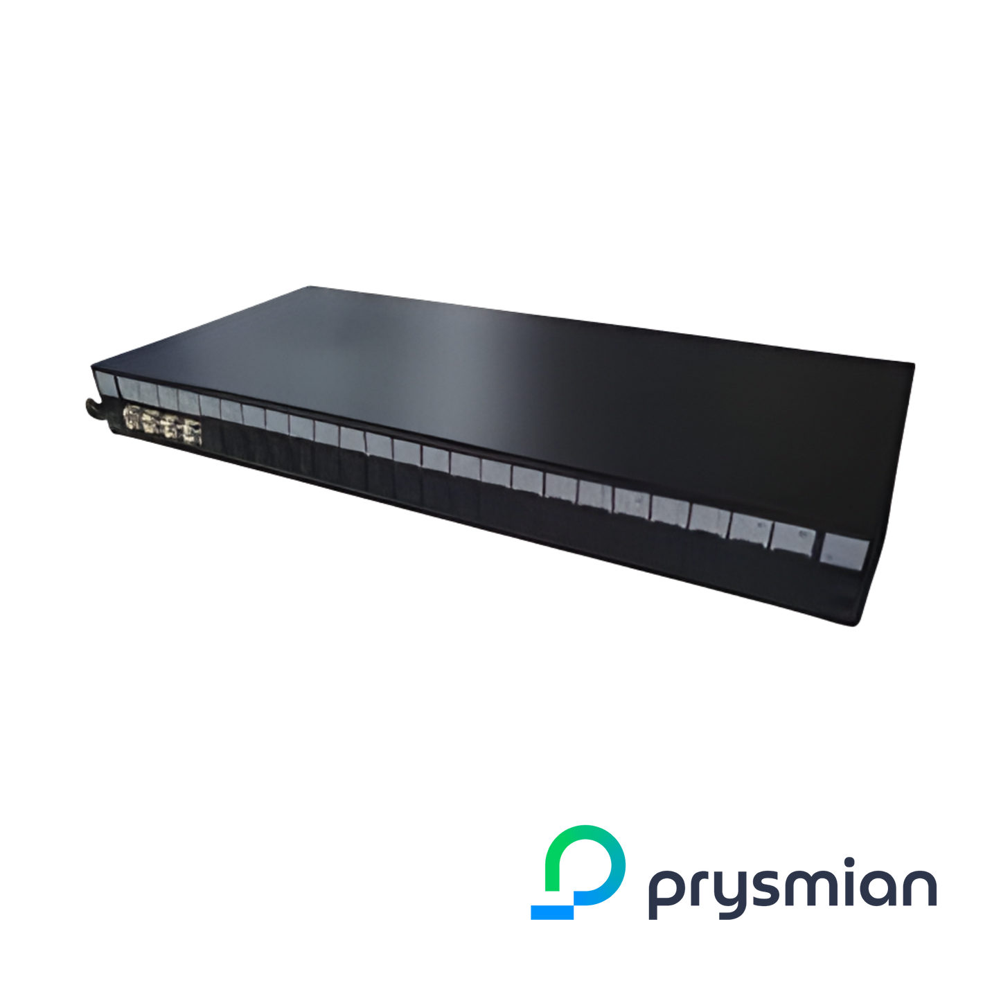 Image of PRYSMIAN Fibre LC Panel | Multi Mode | 8 Way | 1U | 4 x Duplex Beige Adaptors | 1 x 24F Splice Cassette (YPPBP04077)
