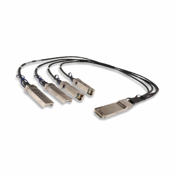 Siemon 4x10Gb/s DAC, QSFP+ High Speed Interconnect, Breakout Passive Direct Attach Copper Cable